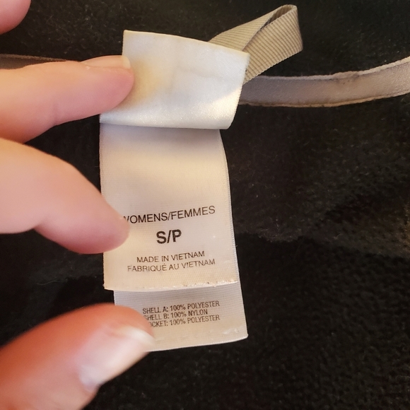 The North Face Black Fleece Jacket Zip Up Coat Outdoor Hike Mountain Cozy Warm S - Picture 6 of 11